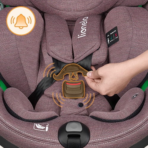 lionelo Harmony i-Size Pink Mauve Bamboo — Siège-auto bébé
